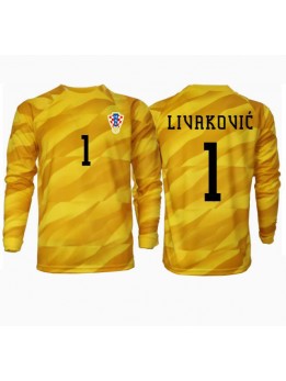 Billige Kroatia Dominik Livakovic #1 Keeper Hjemmedrakt EM 2024 Langermet